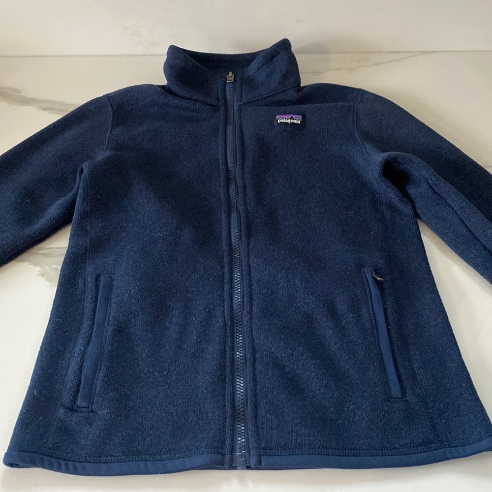 Patagonia Better Sweater Jacket Boys M (10) Navy